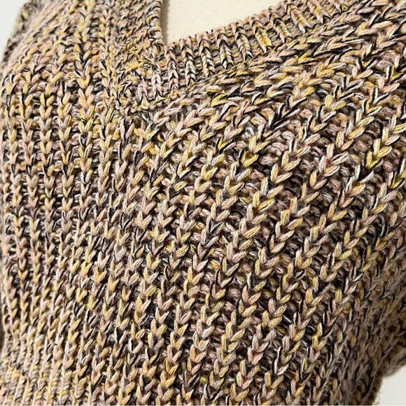 Anthropologie Pilcro & The Letterpress Marika V Neck Slimming Sweater XS Neutral - Picture 4 of 13